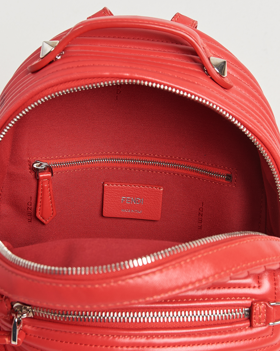 Herre | Pre-Owned & Vintage Bags | Fendi Pre-Owned | Calfskin Backpack Red