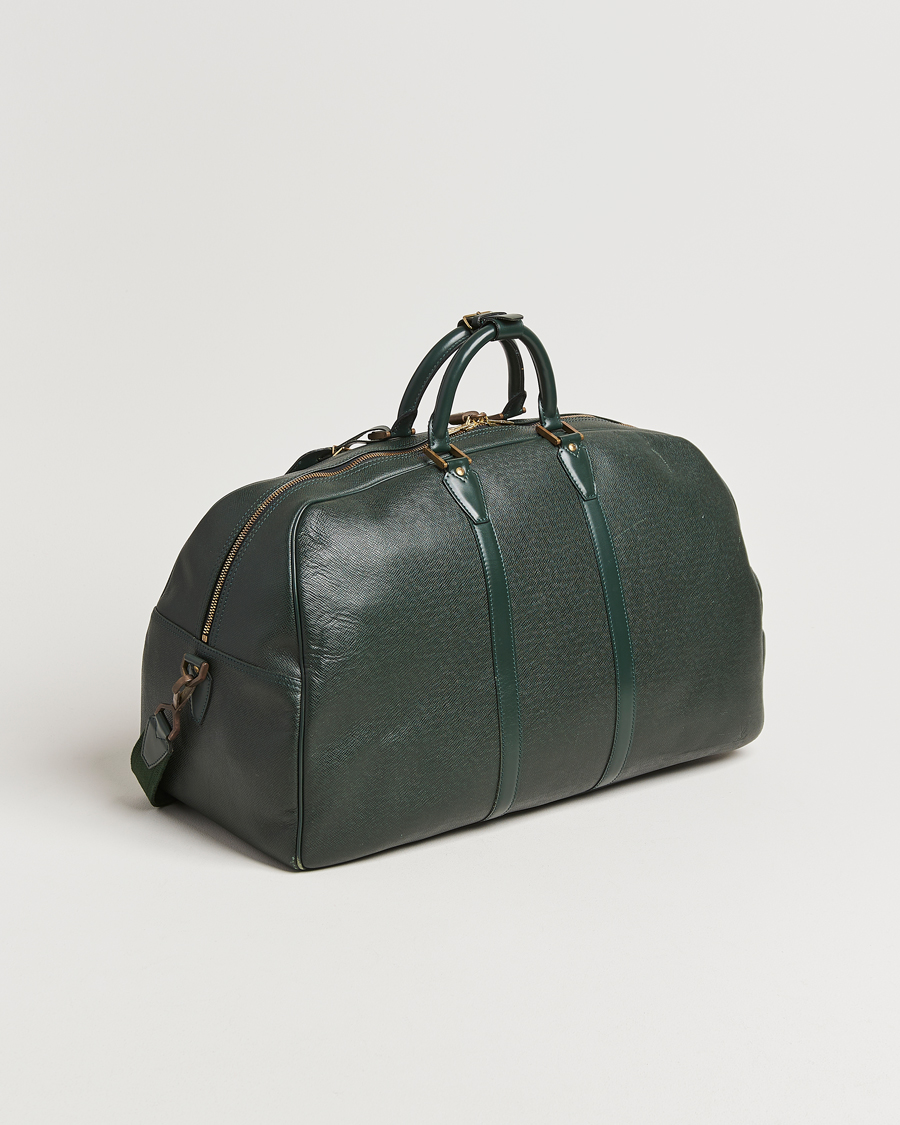 Herre | Pre-Owned & Vintage Bags | Louis Vuitton Pre-Owned | Taiga Kendall GM Weekend Bag Green