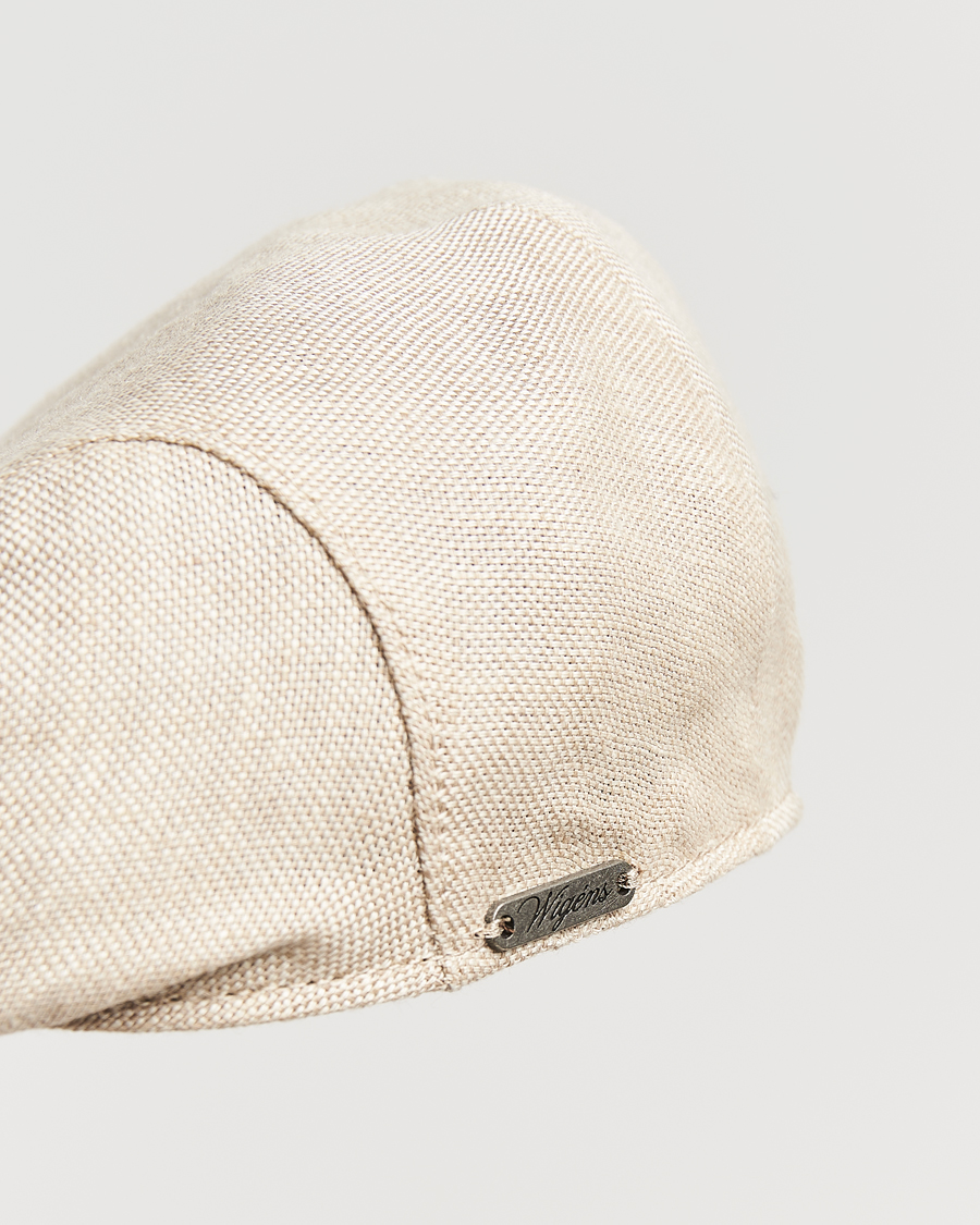 Herre | Hatter og capser | Wigéns | Ivy Slim Hopsack Linen Cap Sand