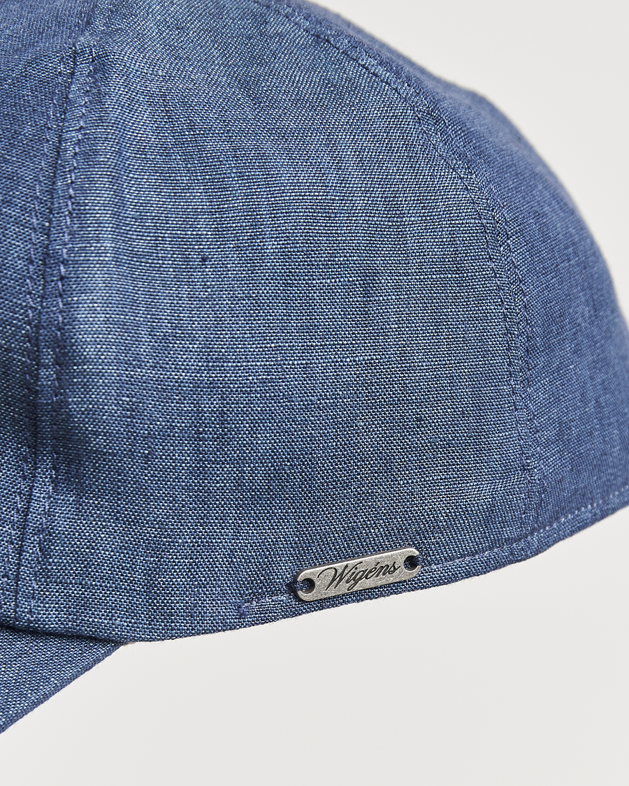 Herre | Hatter og capser | Wigéns | Baseball Linen Cap Denim Blue