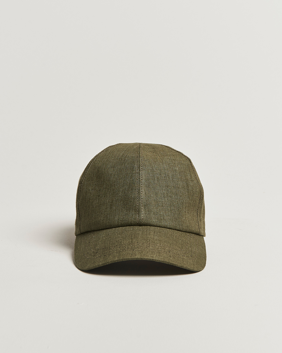 Herre | Hatter og capser | Wigéns | Baseball Linen Cap Olive