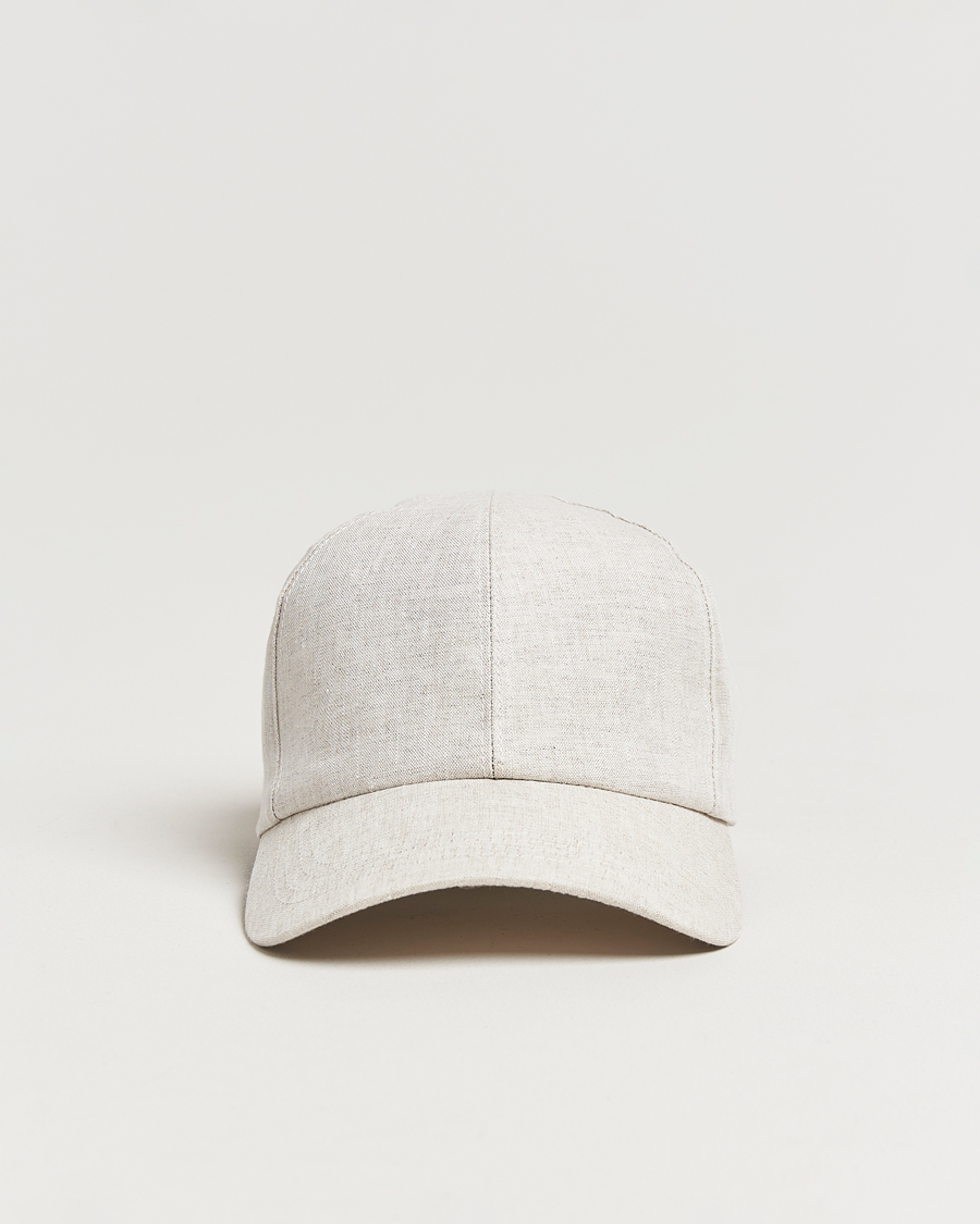 Herre | Hatter og capser | Wigéns | Baseball Linen Cap Light Beige