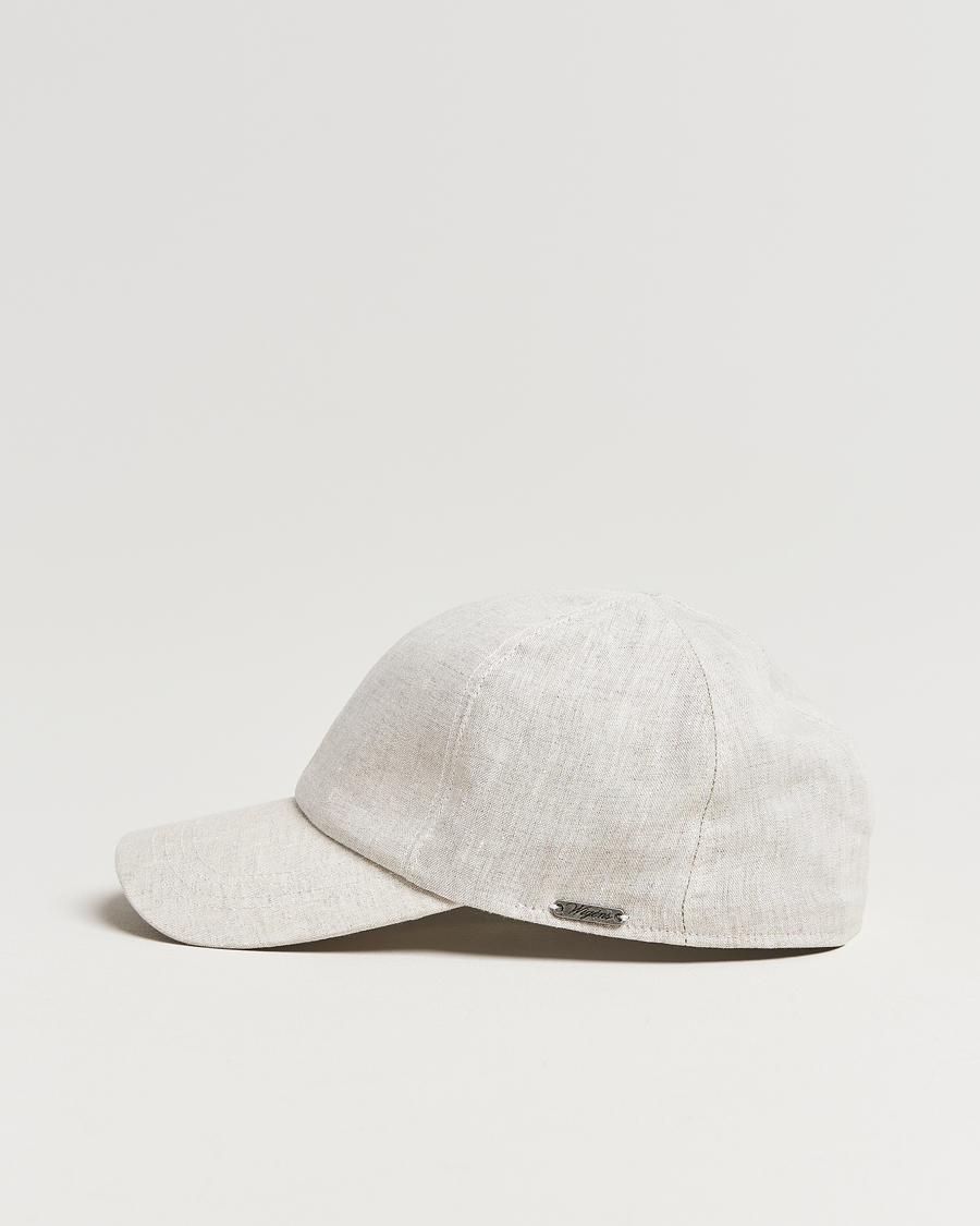 Herre | Hatter og capser | Wigéns | Baseball Linen Cap Light Beige