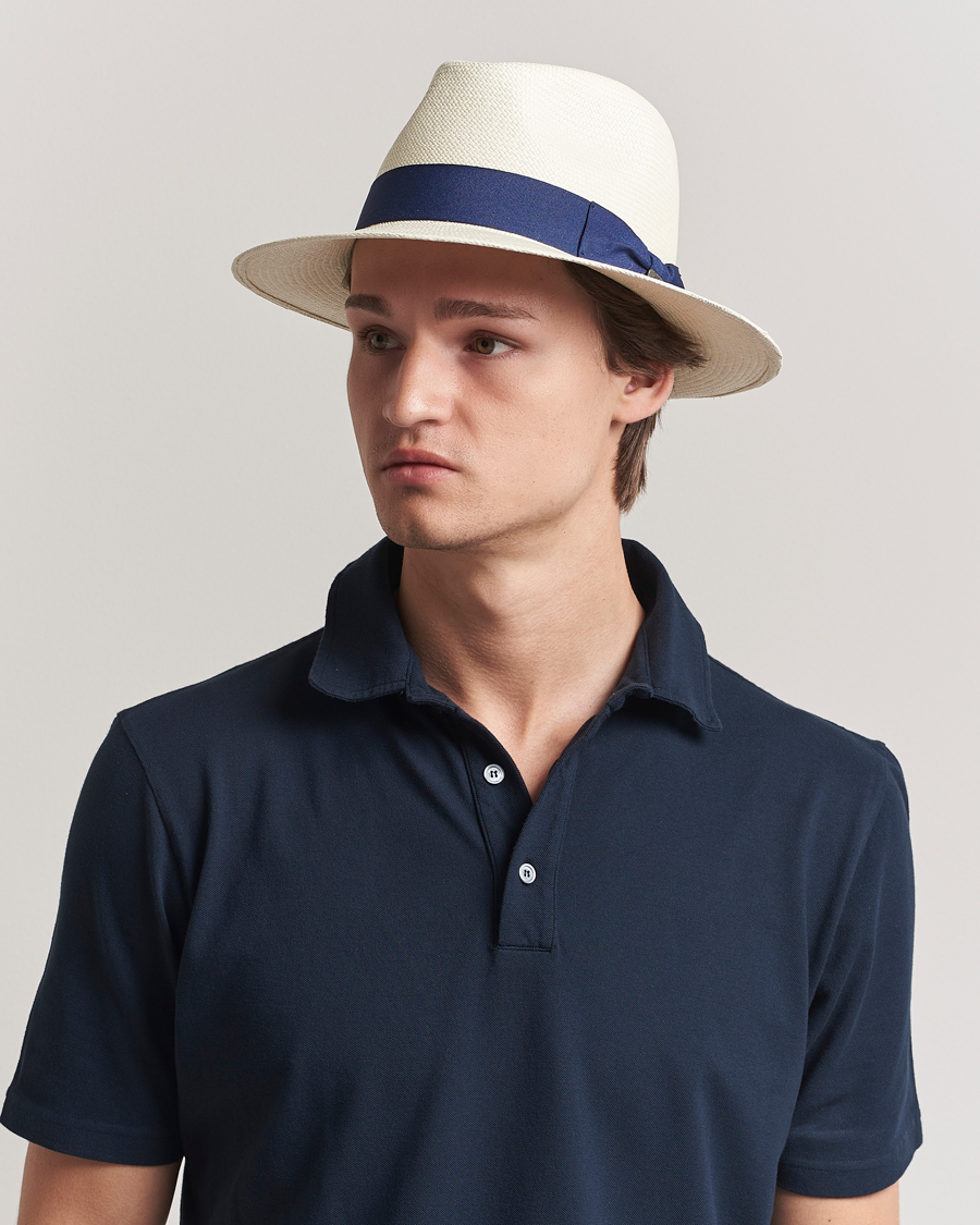Herre | Hatter og capser | Wigéns | Panama Hat White/Navy