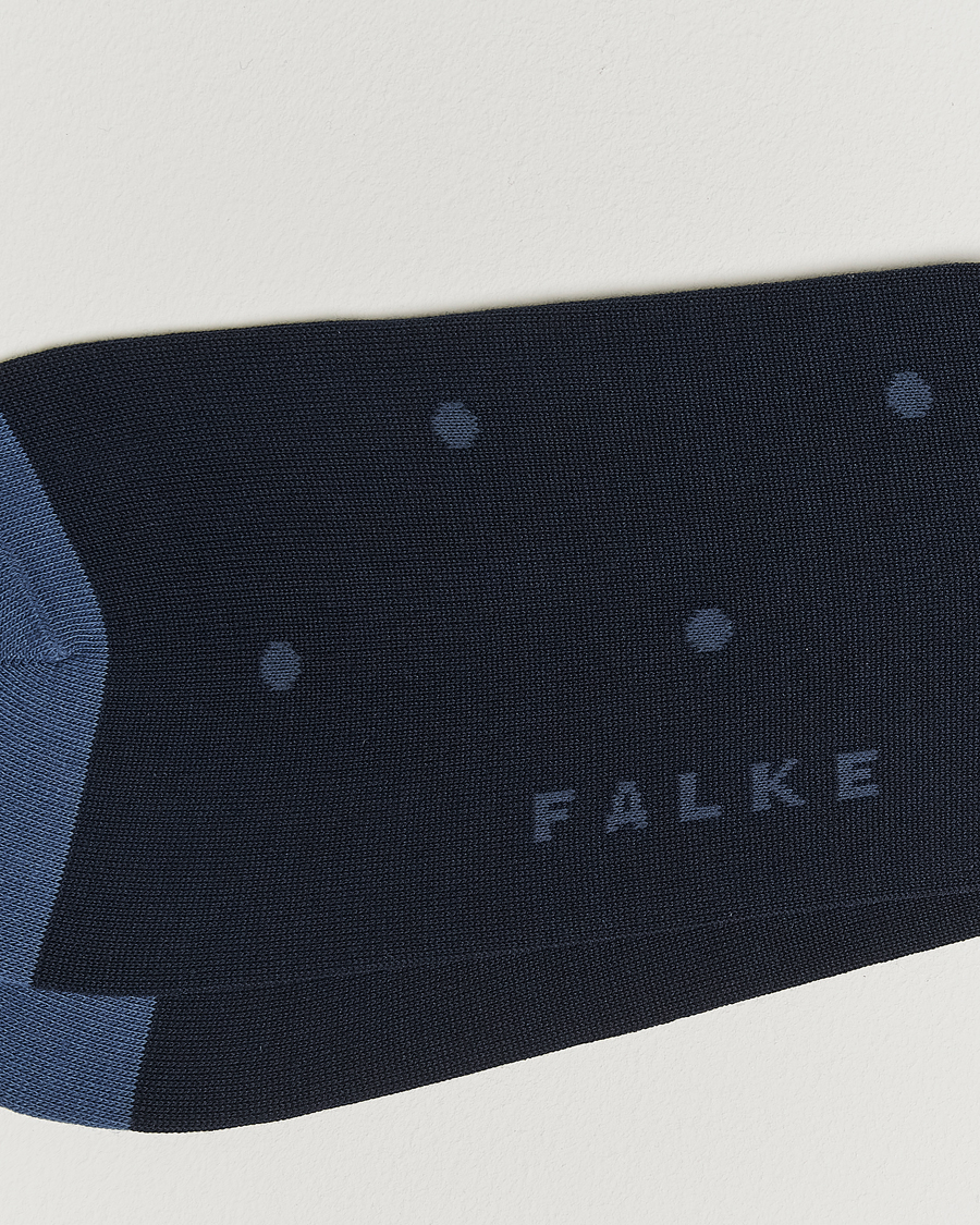 Herre | Undertøy | Falke | Cotton Dot Sock Dark Navy
