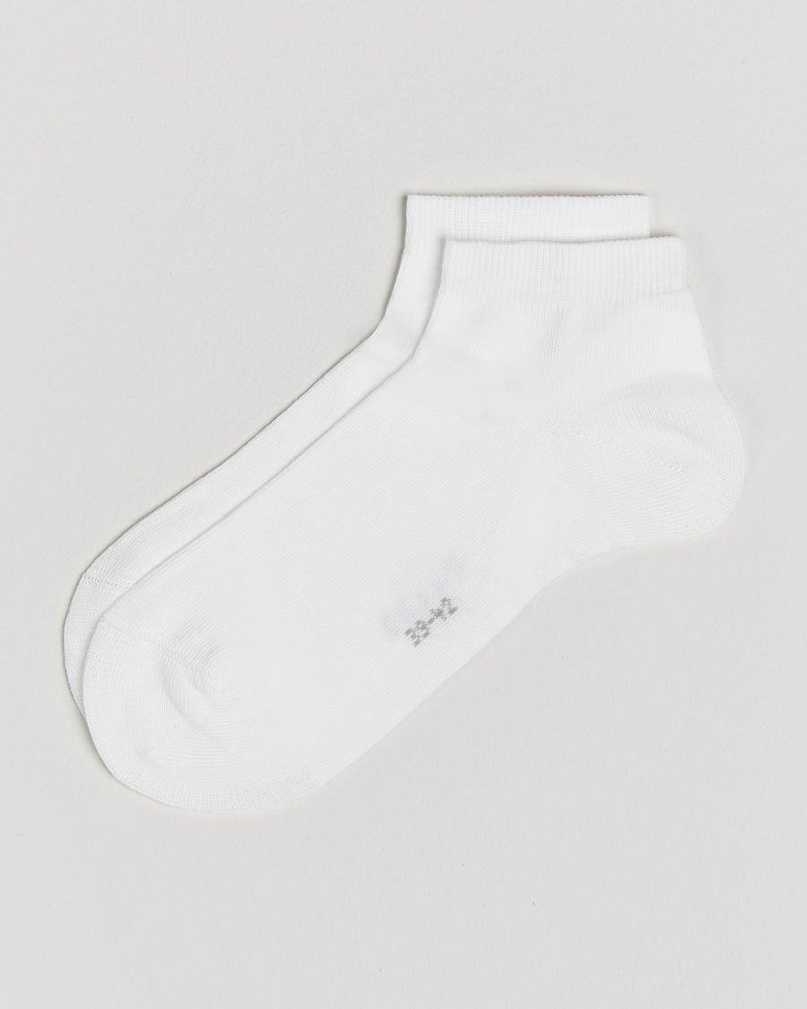Herre | Undertøy | Falke | Happy 2-Pack Cotton Sneaker Socks White