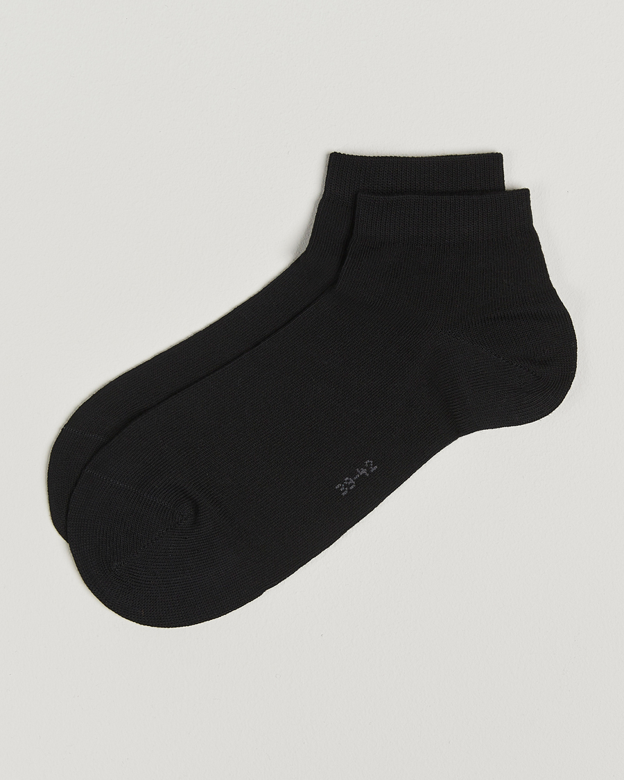 Herre | Undertøy | Falke | Happy 2-Pack Cotton Sneaker Socks Black