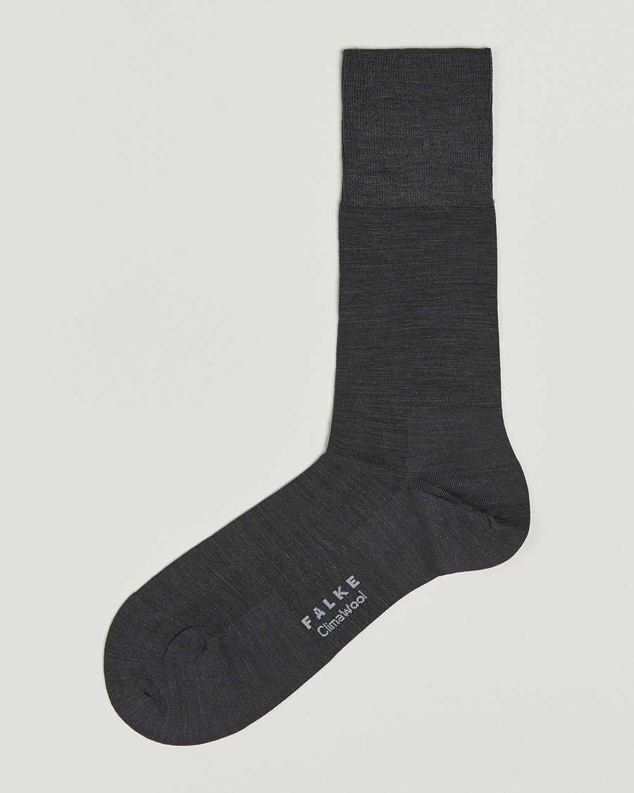 Herre | Undertøy | Falke | Clima Wool Sock Anthracite Melange