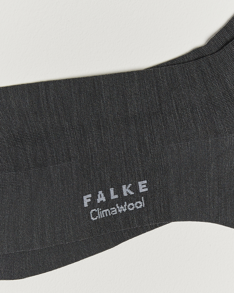 Herre | Undertøy | Falke | Clima Wool Sock Anthracite Melange