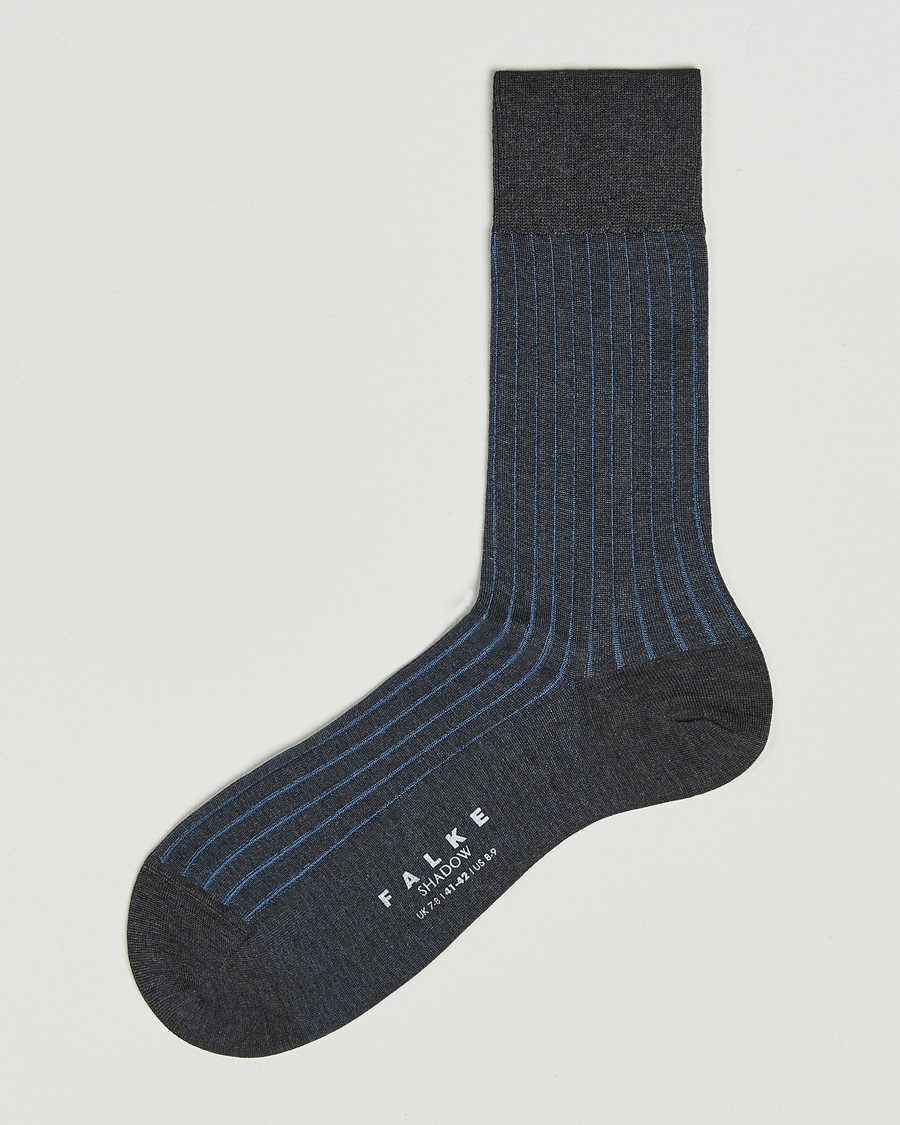 Herre | Undertøy | Falke | Shadow Stripe Sock Anthracite Melange