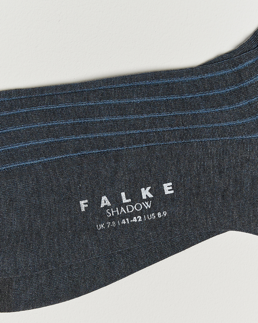 Herre | Undertøy | Falke | Shadow Stripe Sock Anthracite Melange