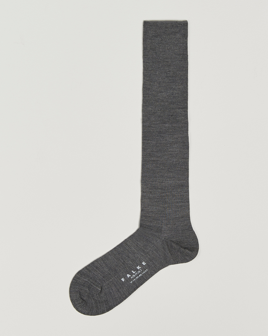 Herre | Undertøy | Falke | Airport Knee Sock Dark Grey