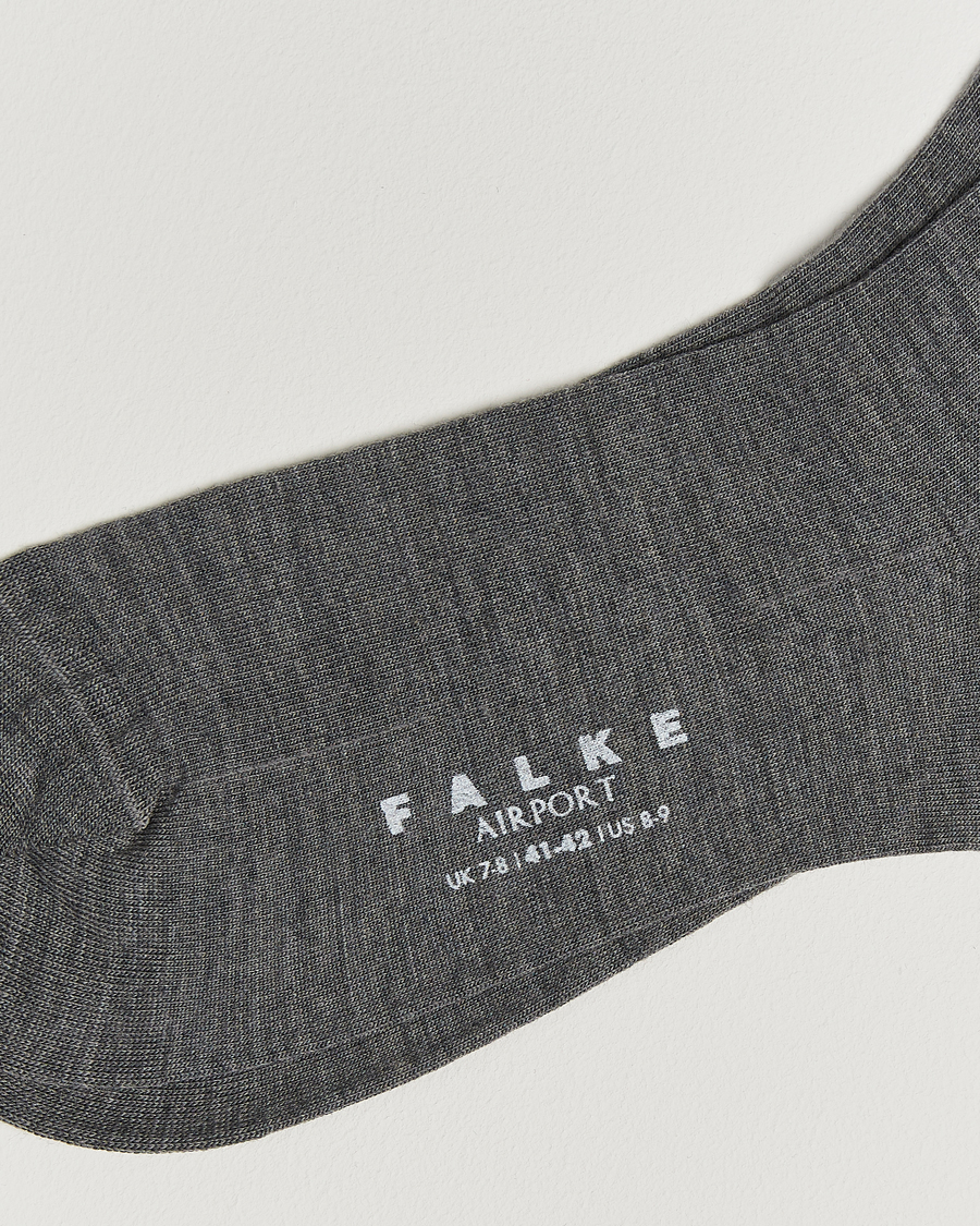 Herre | Undertøy | Falke | Airport Knee Sock Dark Grey
