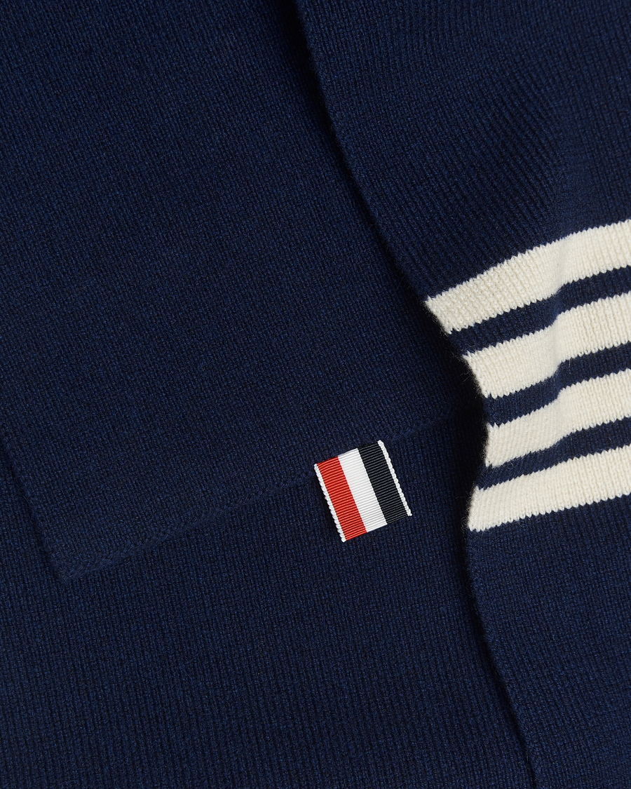 Herre | Skjerf | Thom Browne | Cashmere Rib Scarf Navy