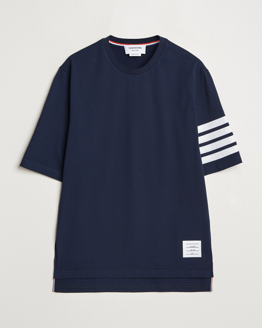 Herre | T-Shirts | Thom Browne | 4-Bar T-Shirt Navy