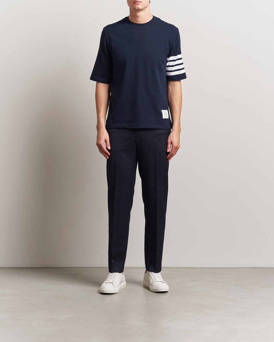Herre | T-Shirts | Thom Browne | 4-Bar T-Shirt Navy