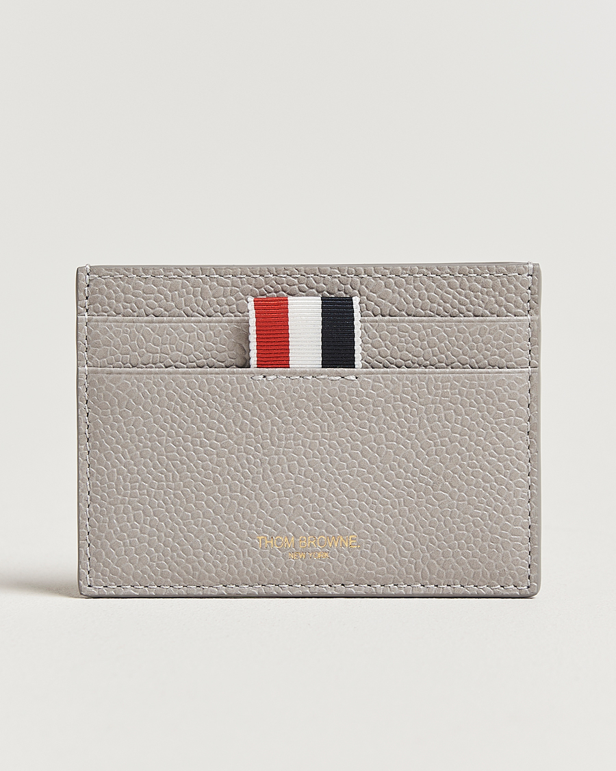 Herre | Lommebøker | Thom Browne | Double Sided Card Holder Light Grey