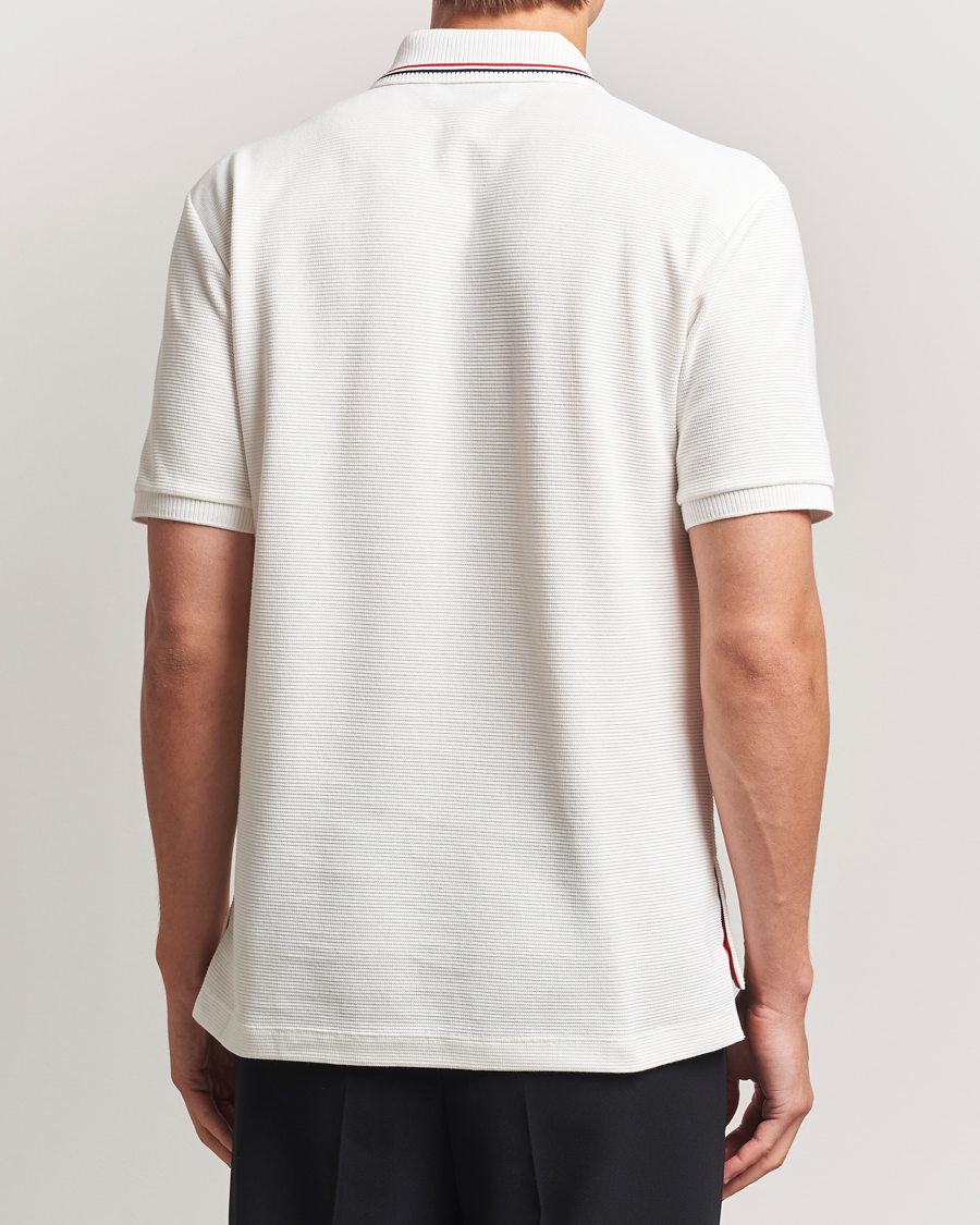 Herre | Pikéer | Thom Browne | Waffle Cotton Polo Natural White