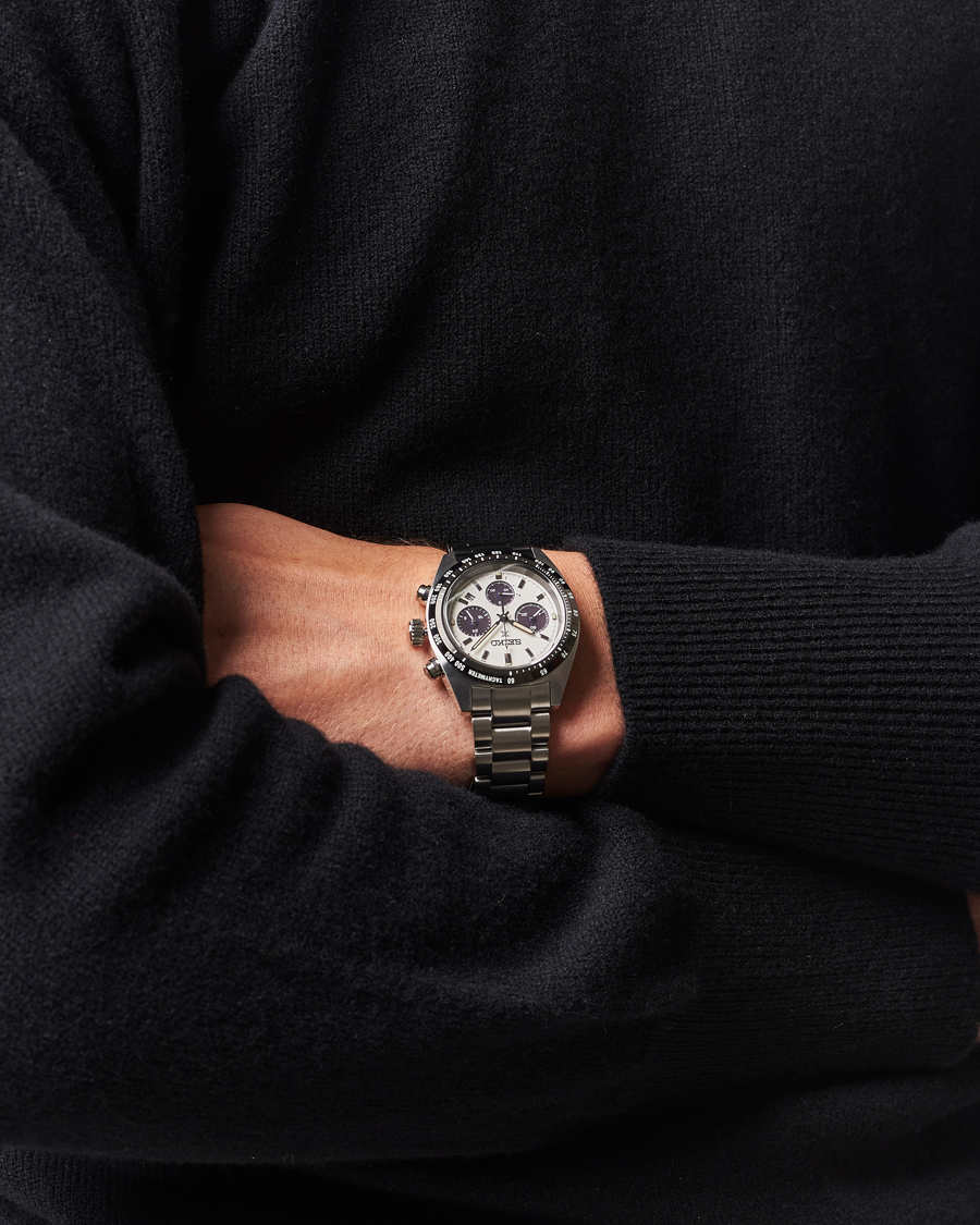 Herre | Seiko Prospex Chronograph Steel 39mm White Dial | Seiko | Prospex Chronograph Steel 39mm White Dial