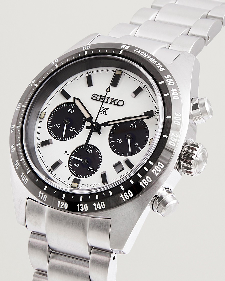 Herre | Seiko Prospex Chronograph Steel 39mm White Dial | Seiko | Prospex Chronograph Steel 39mm White Dial