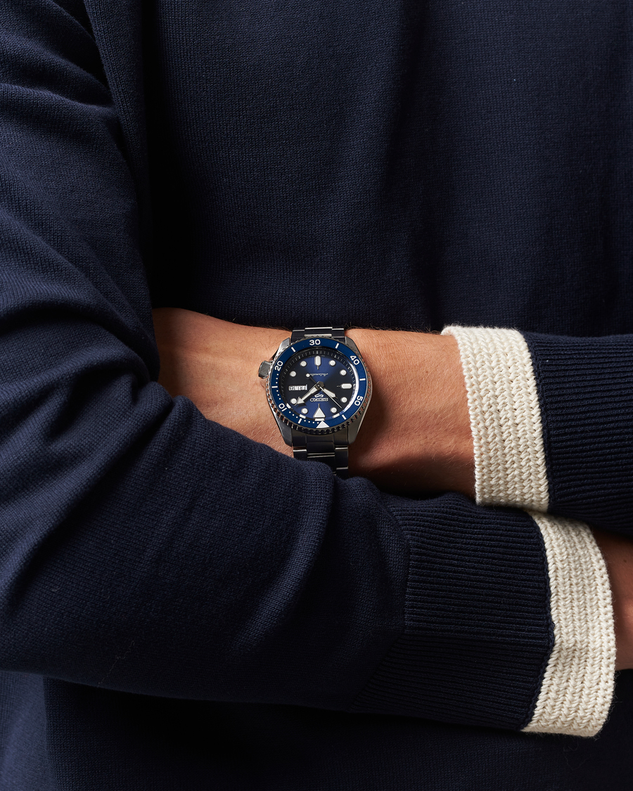 Herre | Seiko 5 Sports Automatic Diver Steel 43mm Blue Dial | Seiko | 5 Sports Automatic Diver Steel 43mm Blue Dial