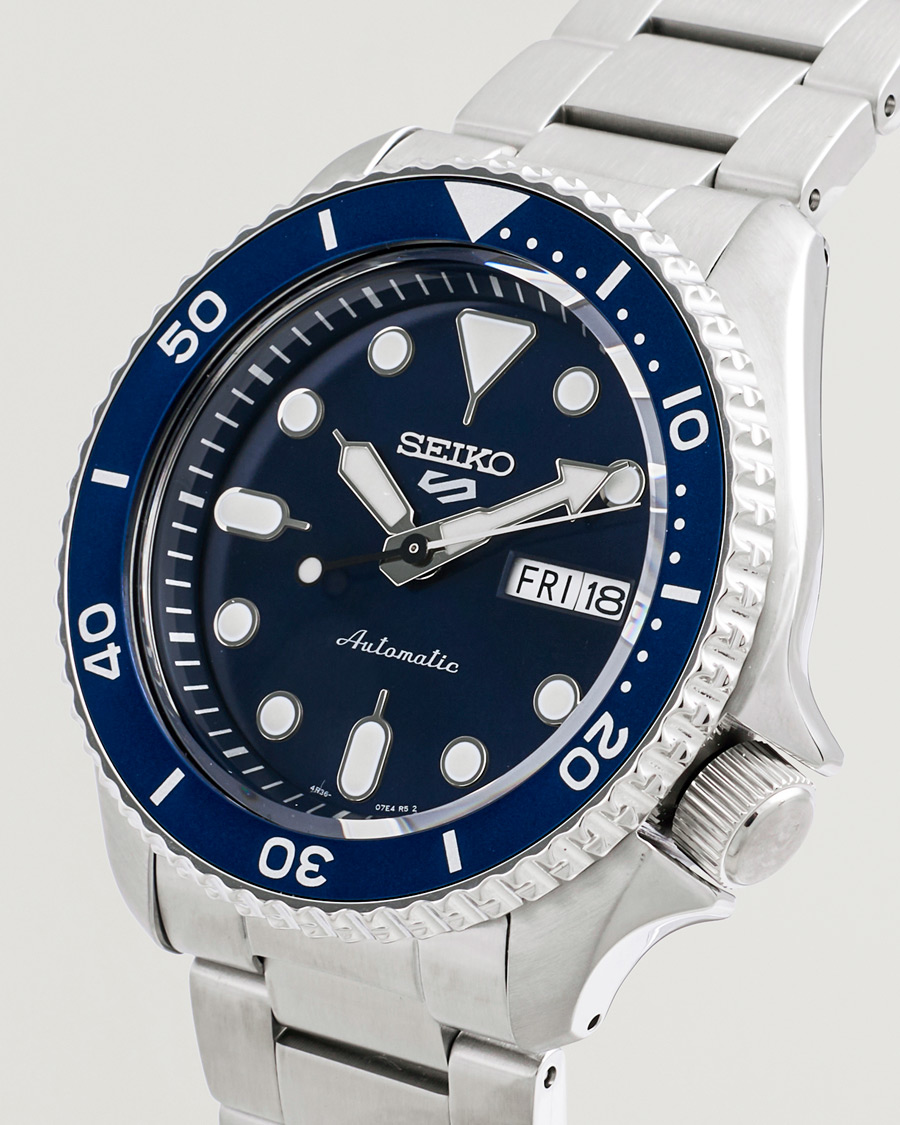 Herre | Seiko 5 Sports Automatic Diver Steel 43mm Blue Dial | Seiko | 5 Sports Automatic Diver Steel 43mm Blue Dial