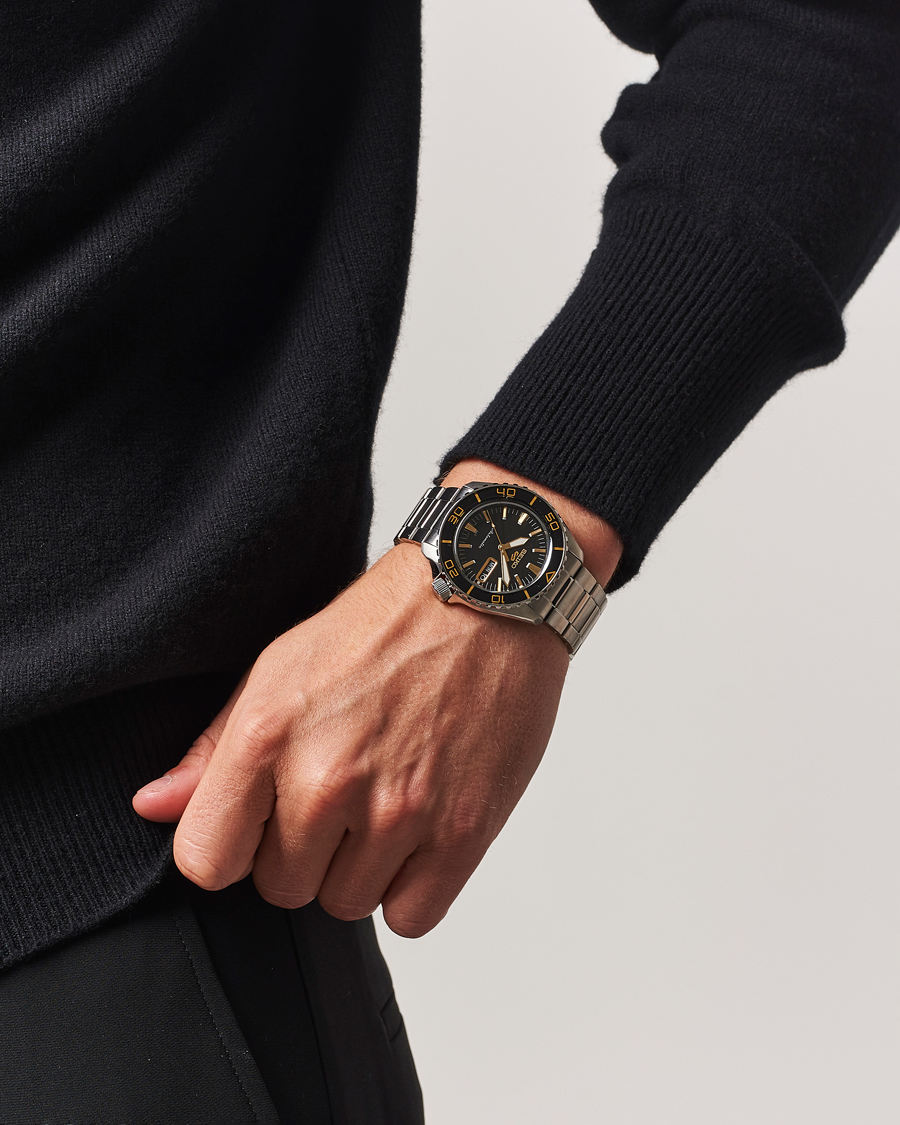 Herre | Seiko 5 Sports Automatic Diver Steel 42mm Black Dial | Seiko | 5 Sports Automatic Diver Steel 42mm Black Dial