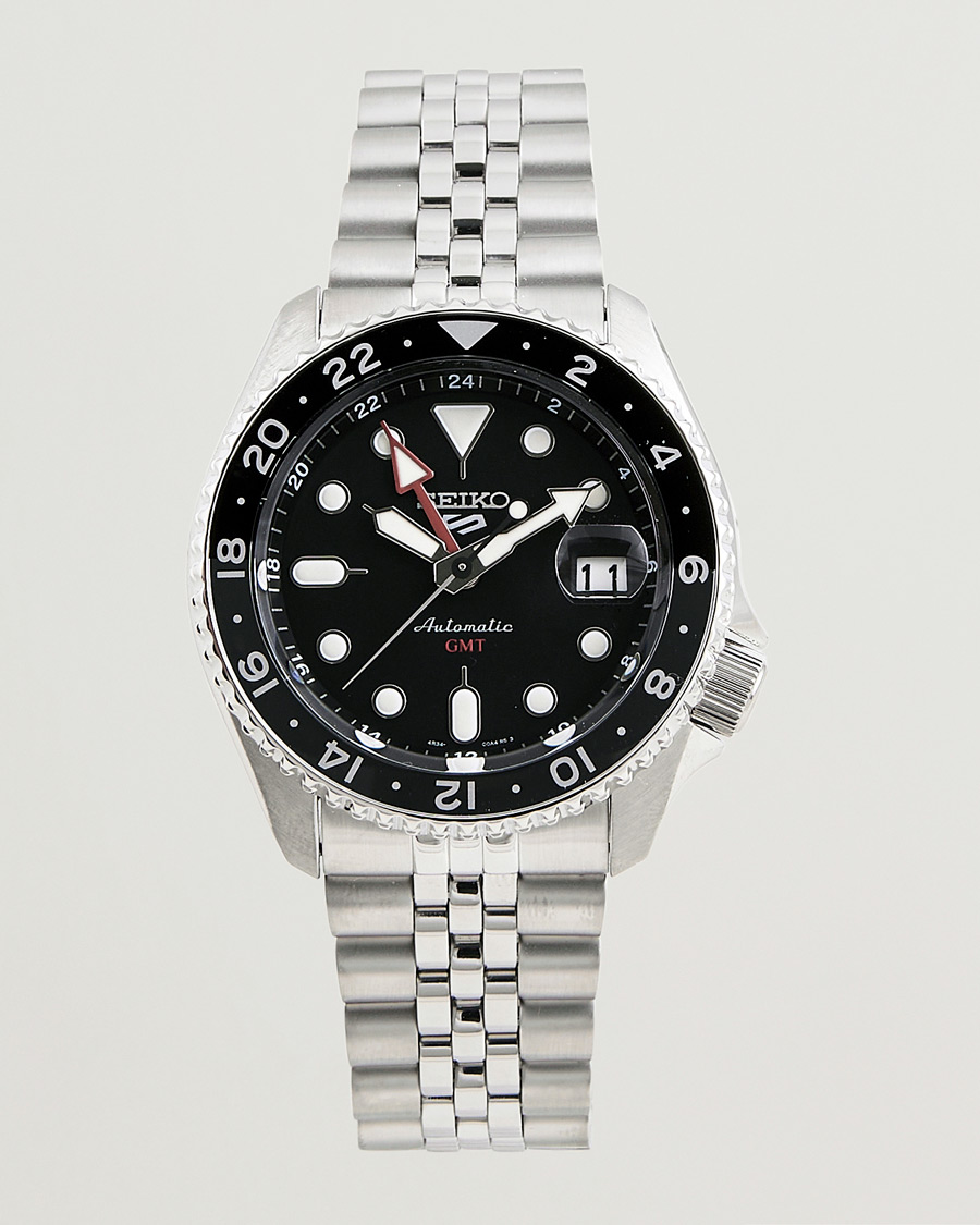 Herre | Seiko 5 Sports Automatic GMT Diver Steel 42mm Black Dial | Seiko | 5 Sports Automatic GMT Diver Steel 42mm Black Dial