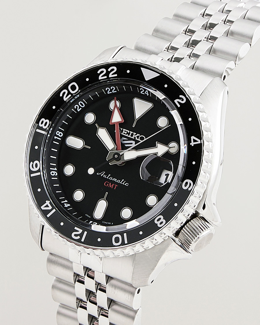Herre | Seiko 5 Sports Automatic GMT Diver Steel 42mm Black Dial | Seiko | 5 Sports Automatic GMT Diver Steel 42mm Black Dial