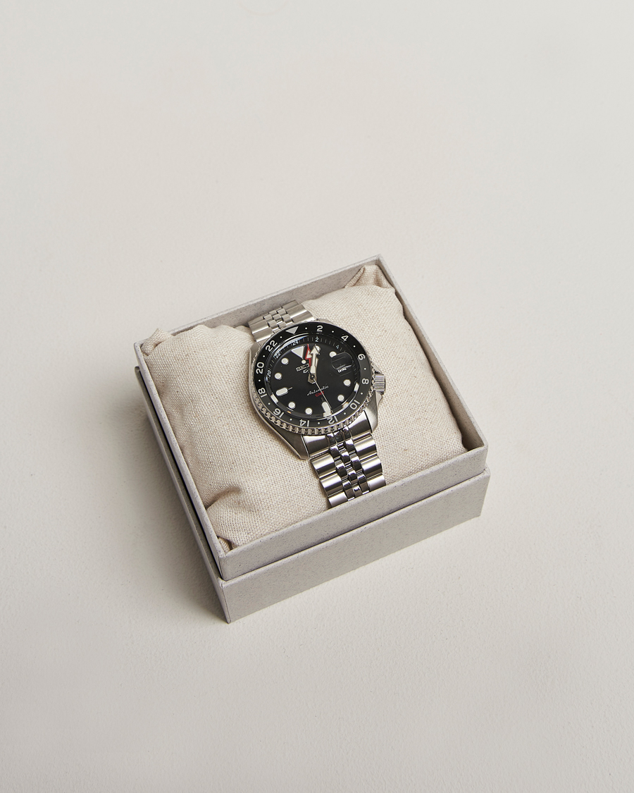 Herre | Seiko 5 Sports Automatic GMT Diver Steel 42mm Black Dial | Seiko | 5 Sports Automatic GMT Diver Steel 42mm Black Dial