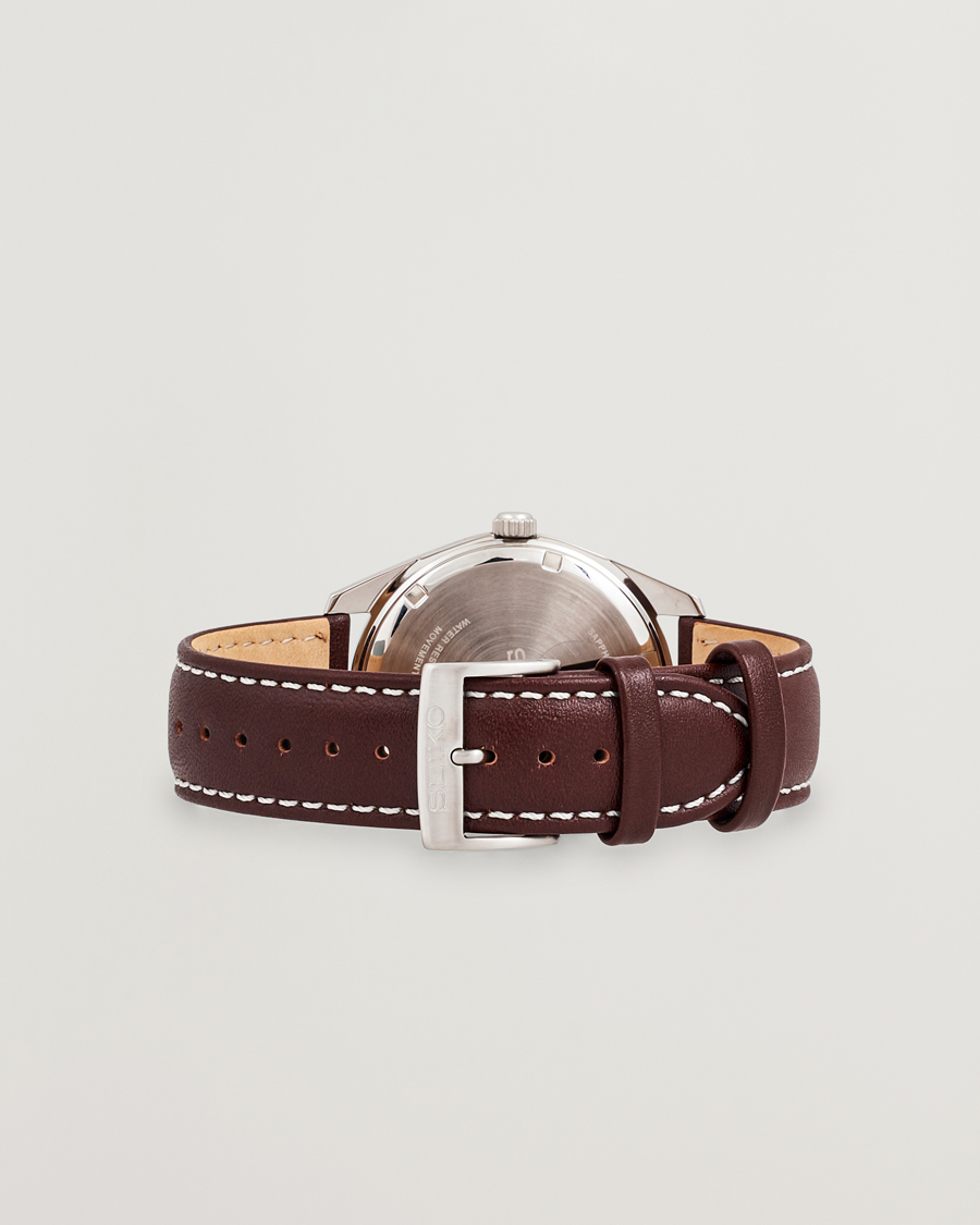 Herre | Seiko Quartz Leather 40mm Green Dial | Seiko | Quartz Leather 40mm Green Dial