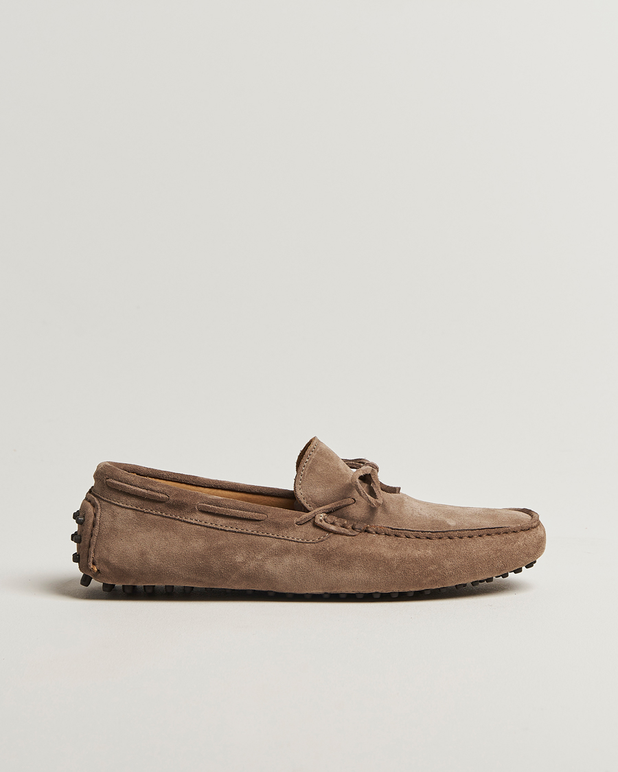 Herre | Bilsko | Oscar Jacobson | Driving Shoe Suede Grey