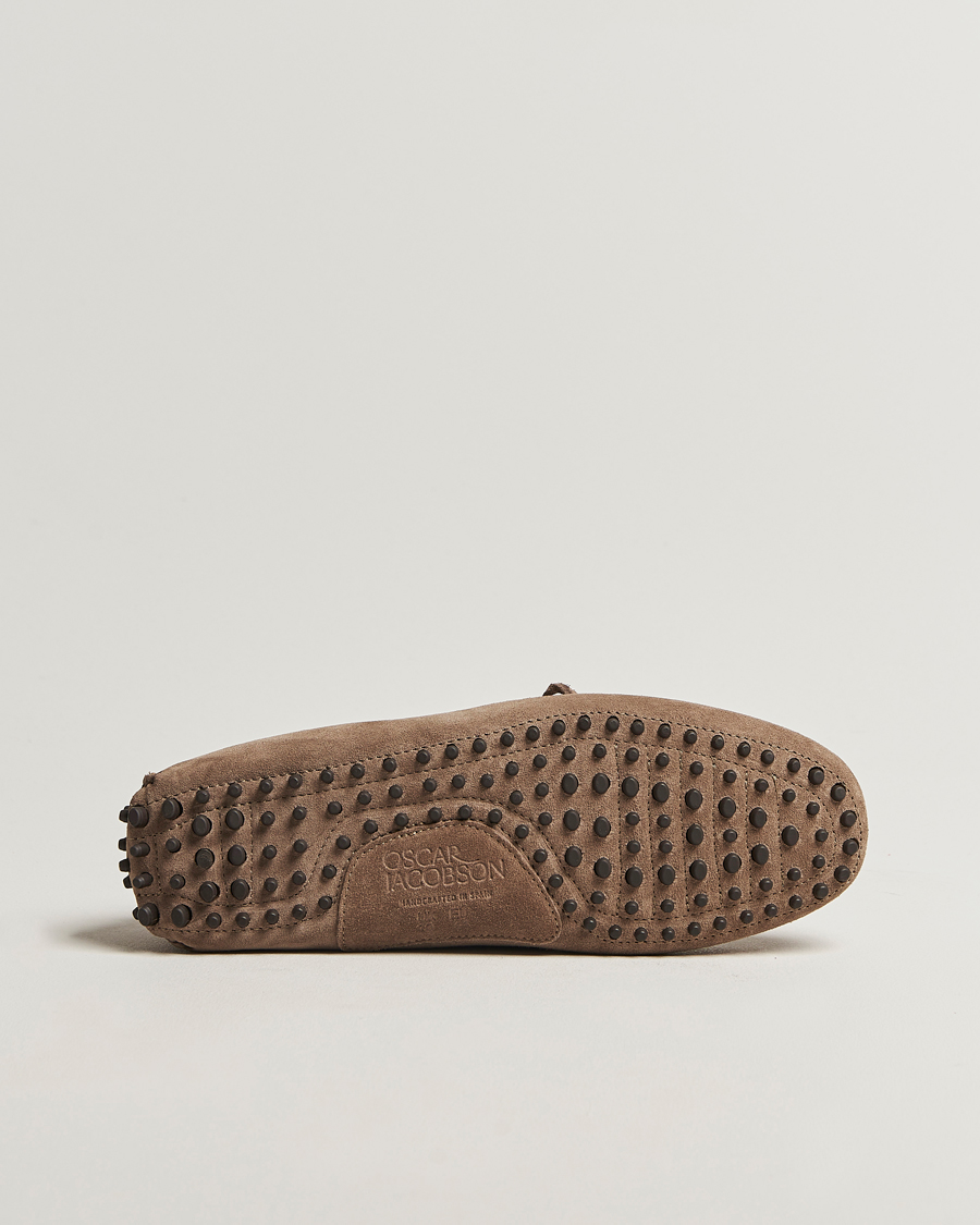 Herre | Bilsko | Oscar Jacobson | Driving Shoe Suede Grey