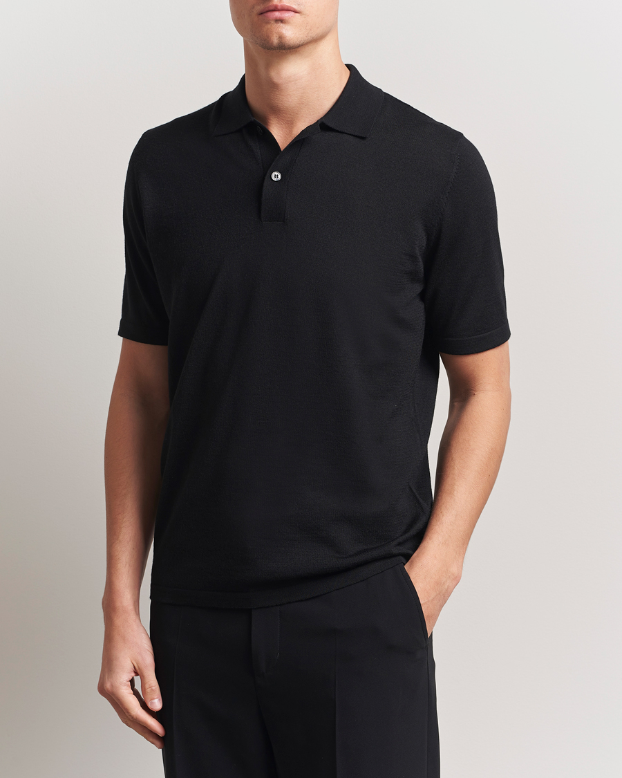 Herre | Pikéer | Samsøe Samsøe | Sarown Knitted Polo Black