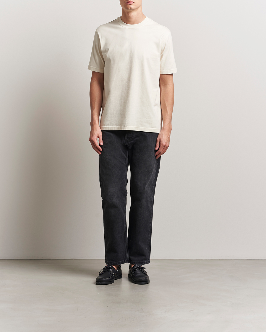 Herre | T-Shirts | NN07 | Abel Crew Neck T-Shirt Ivory