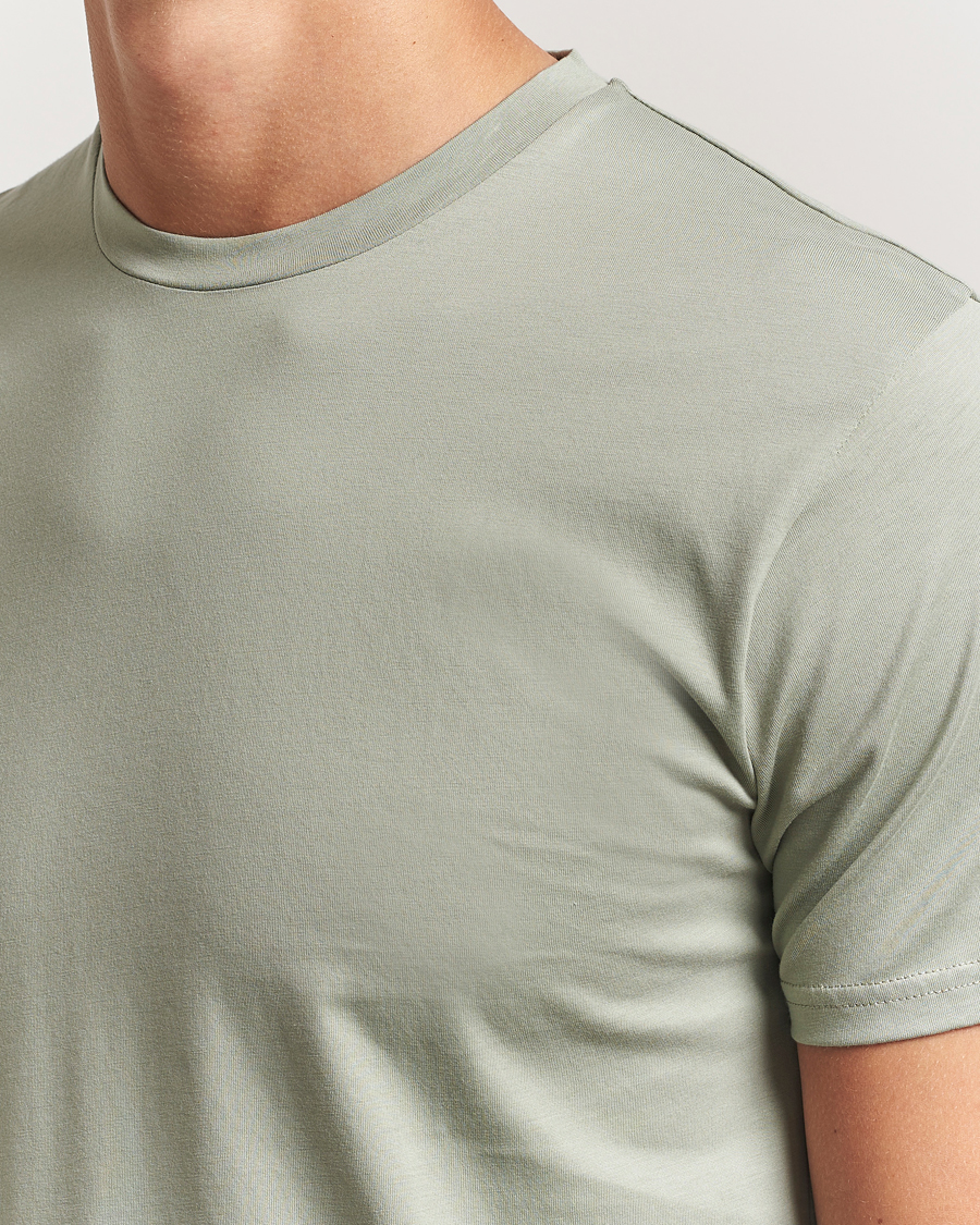 Herre | T-Shirts | Sunspel | Riviera Midweight T-Shirt Pastel Green