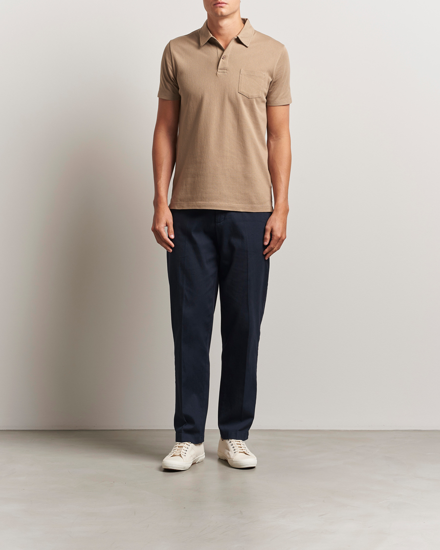 Herre | Pikéer | Sunspel | Riviera Polo Shirt Dune