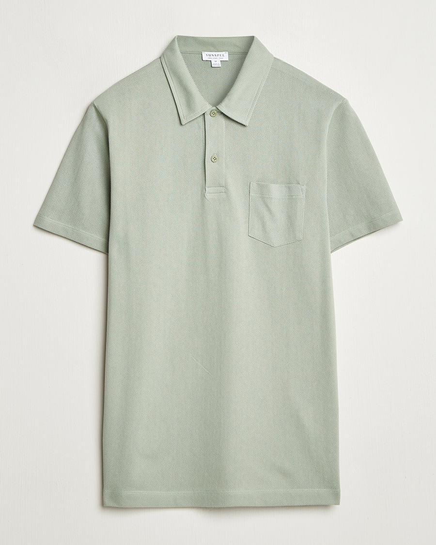 Herre | Pikéer | Sunspel | Riviera Polo Shirt Pastel Green