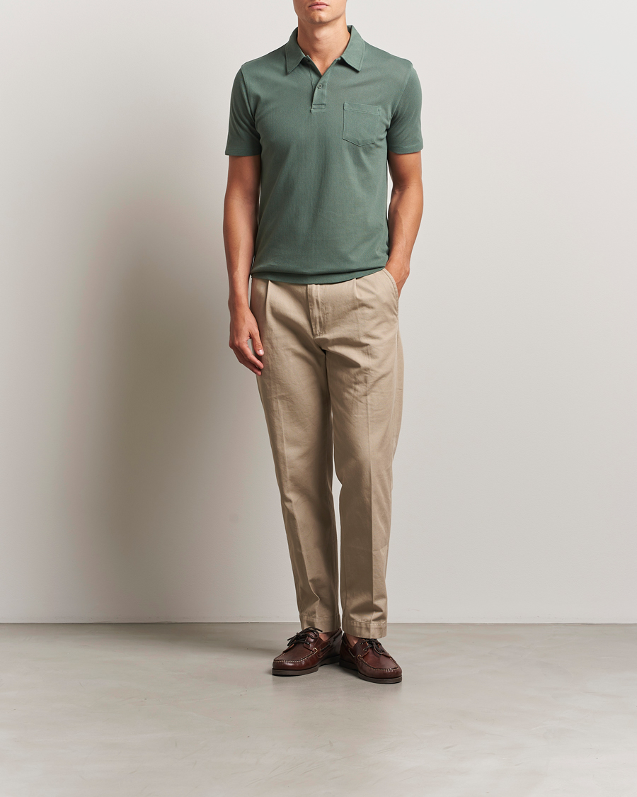 Herre | Pikéer | Sunspel | Riviera Polo Shirt Dusk Green