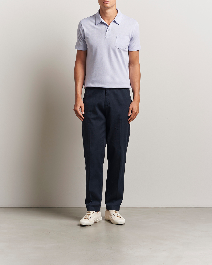Herre | Pikéer | Sunspel | Riviera Polo Shirt Pale Lilac