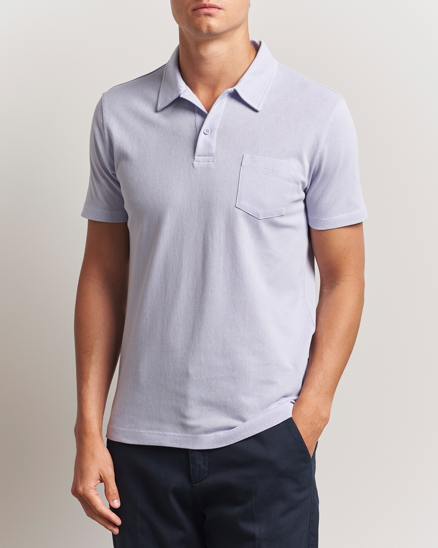 Herre | Pikéer | Sunspel | Riviera Polo Shirt Pale Lilac