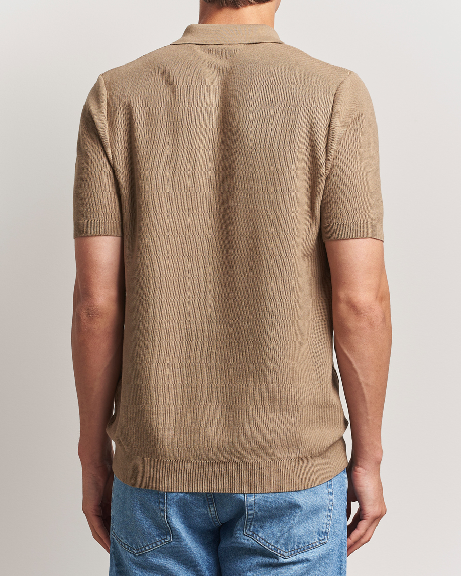 Herre | Pikéer | Sunspel | Fine Texture Polo Dune