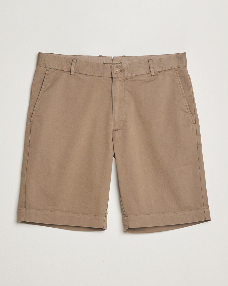 Herre | Shorts | Sunspel | Cotton Chino Shorts Dark Stone