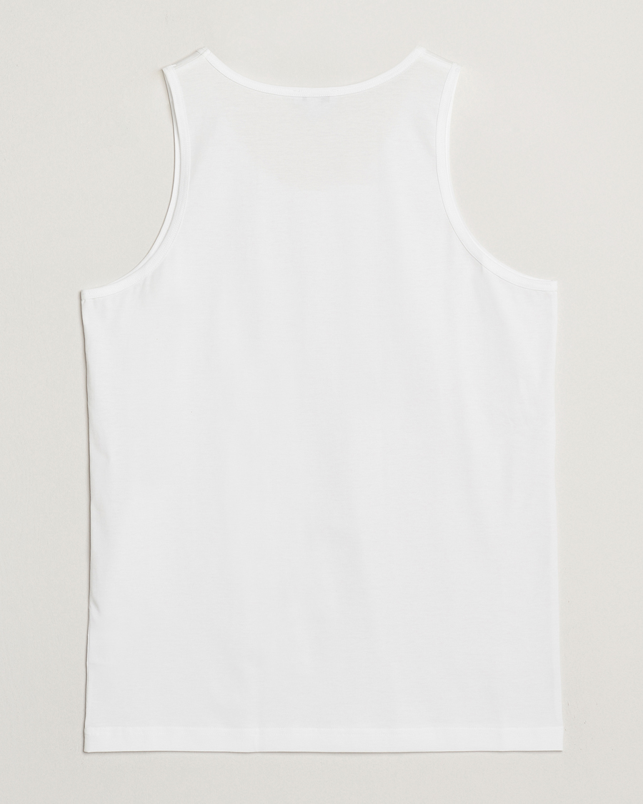 Herre | T-Shirts | Sunspel | Superfine Cotton Underwear Vest White