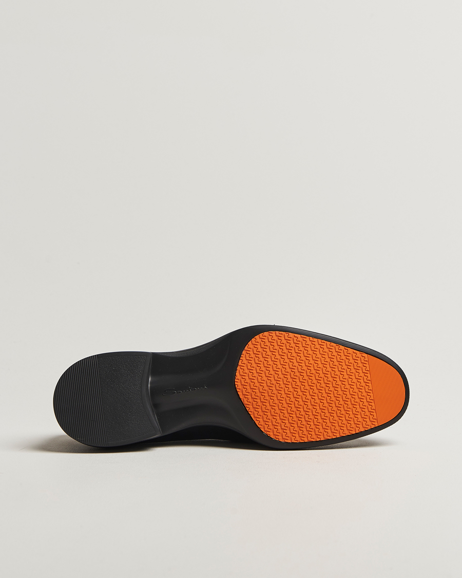 Herre | Loafers | Santoni | Easy Penny Loafer Black Calf