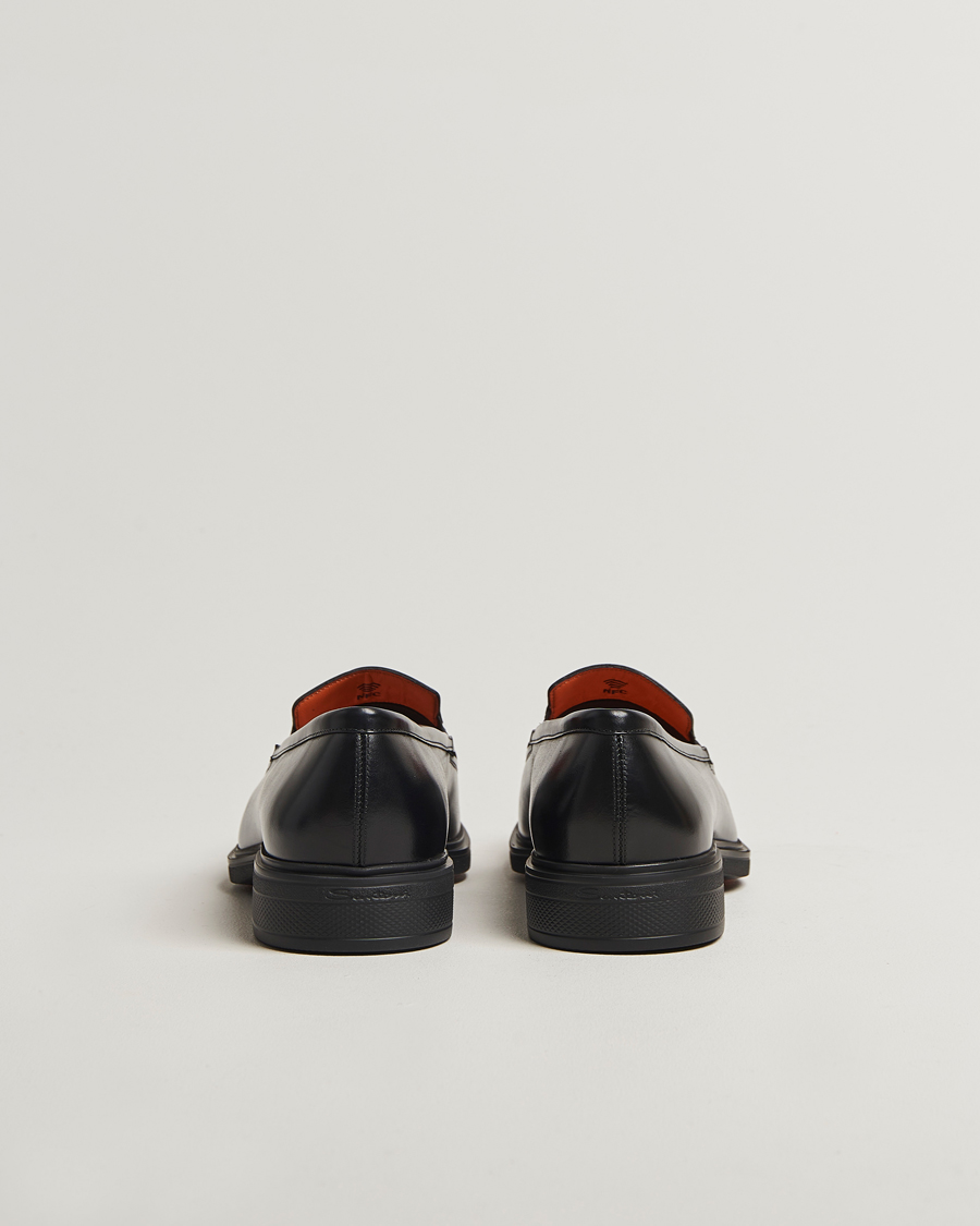Herre | Loafers | Santoni | Easy Penny Loafer Black Calf