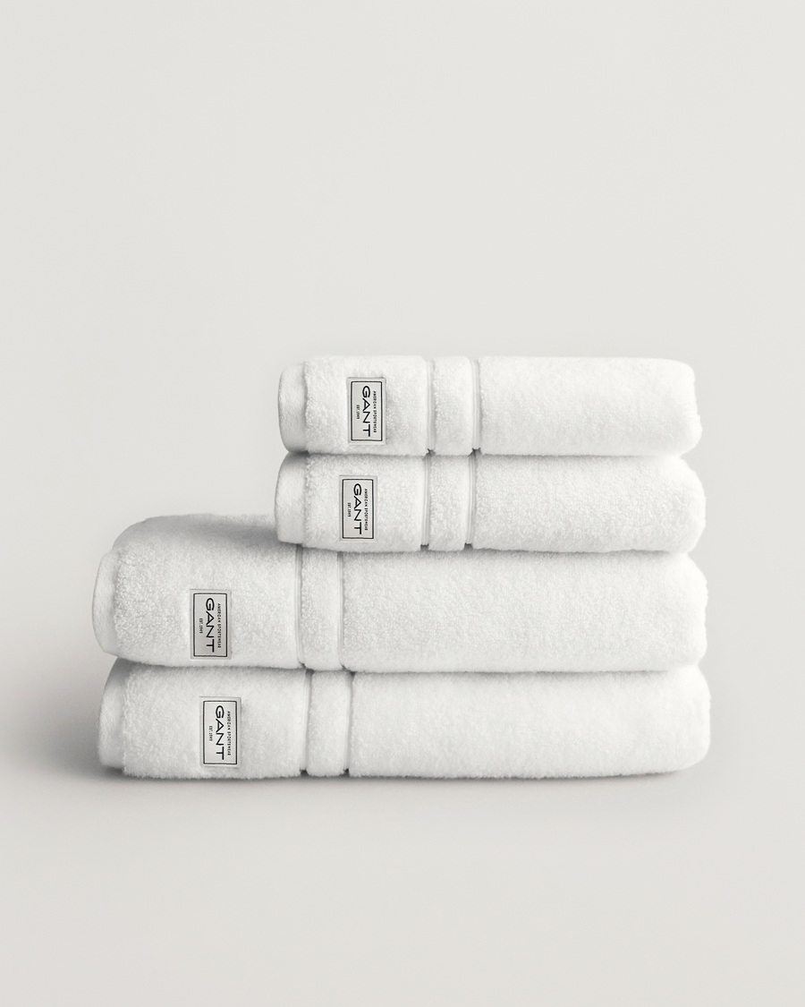 Herre | Tekstiler | GANT | 4-Pack Premium Towel White
