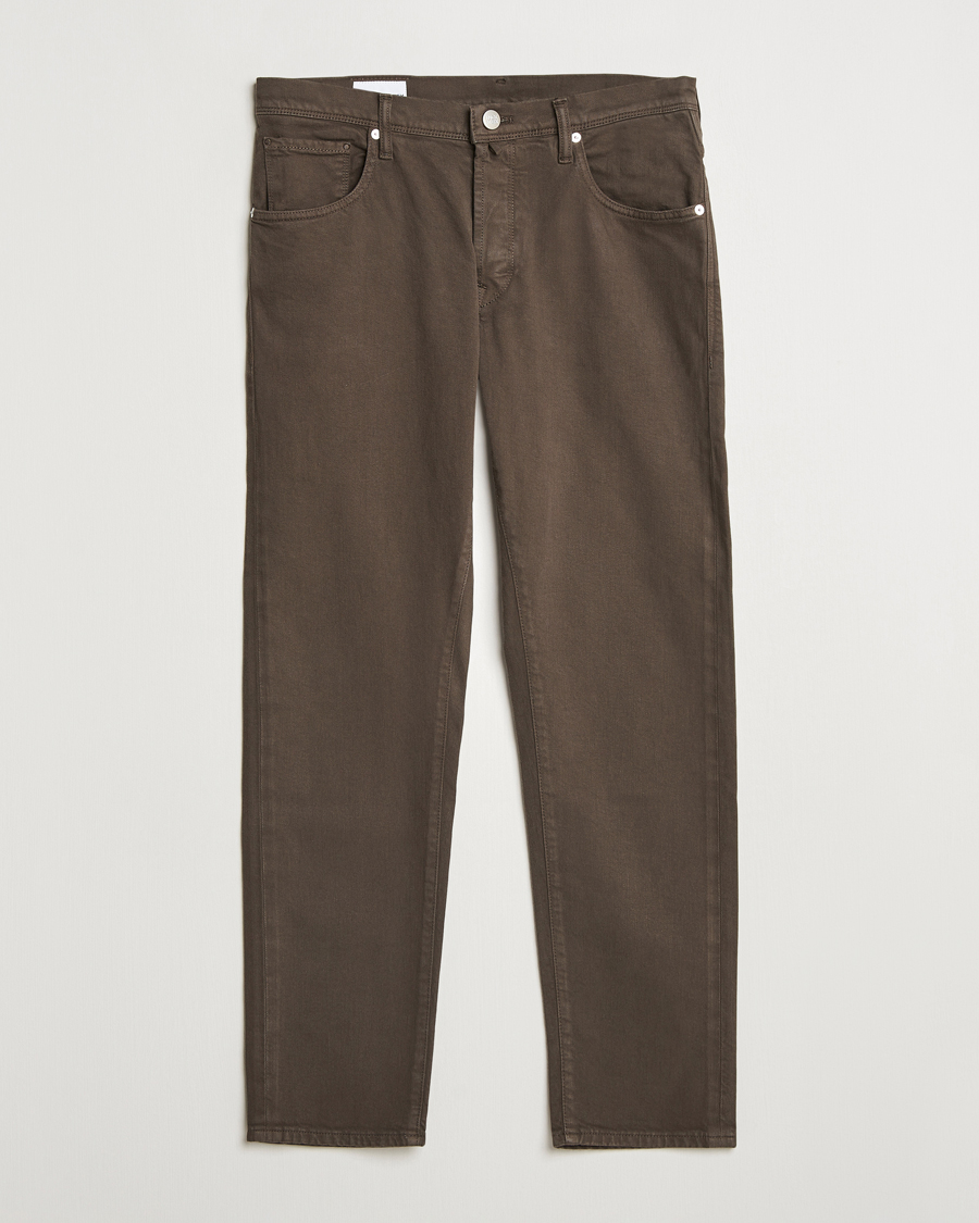 Herre | Bukser | Incotex | 5-Pocket Cotton Stretch Pants Dark Brown