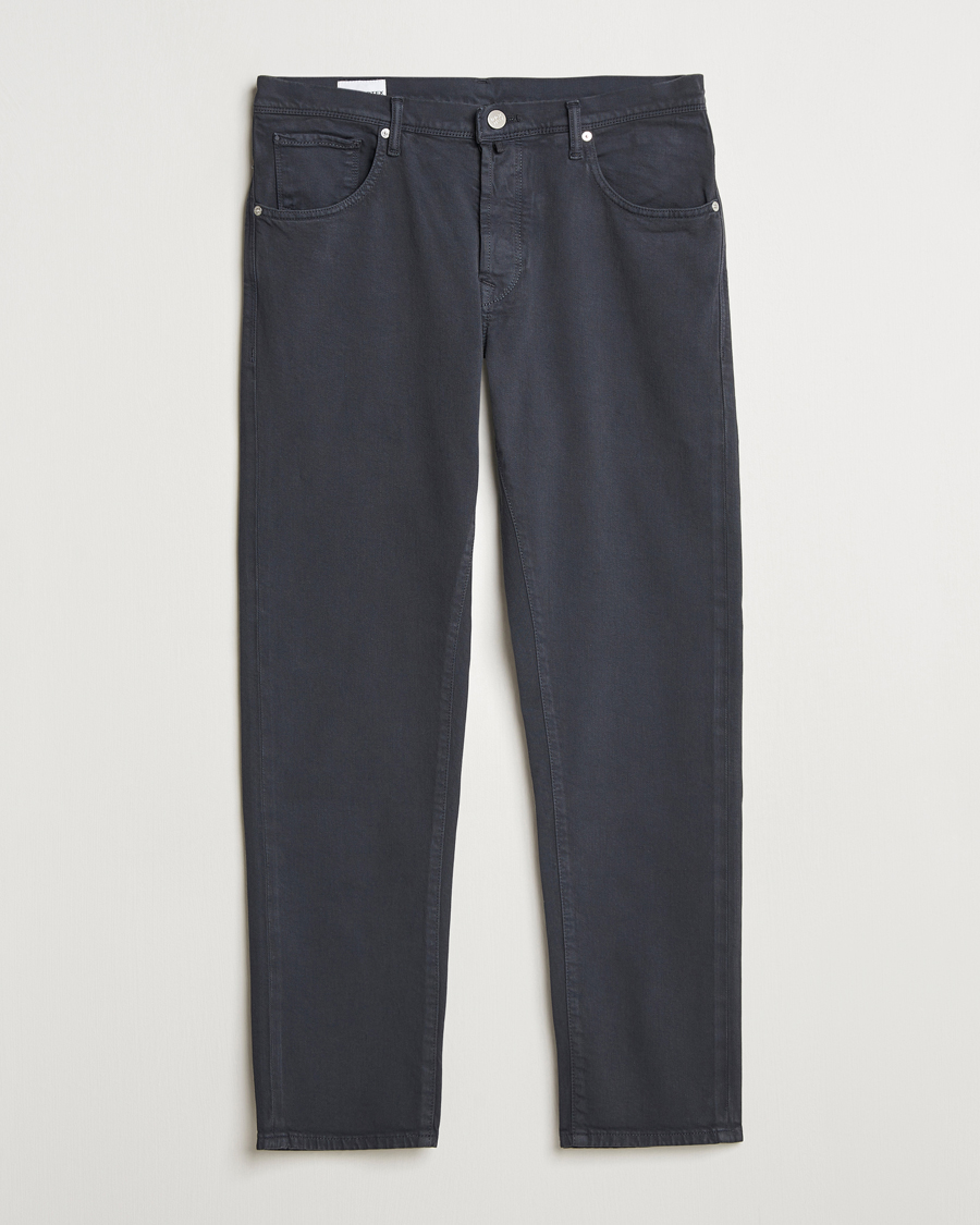 Herre | Bukser | Incotex | 5-Pocket Cotton Stretch Pants Navy