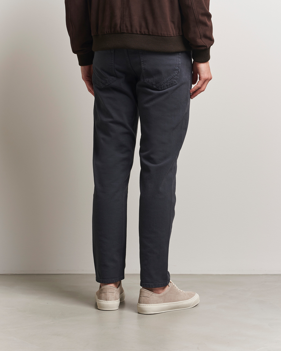 Herre | Bukser | Incotex | 5-Pocket Cotton Stretch Pants Navy